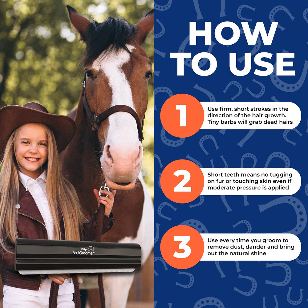 EquiGroomer USA-made grooming tool designed for durability in busy settings.