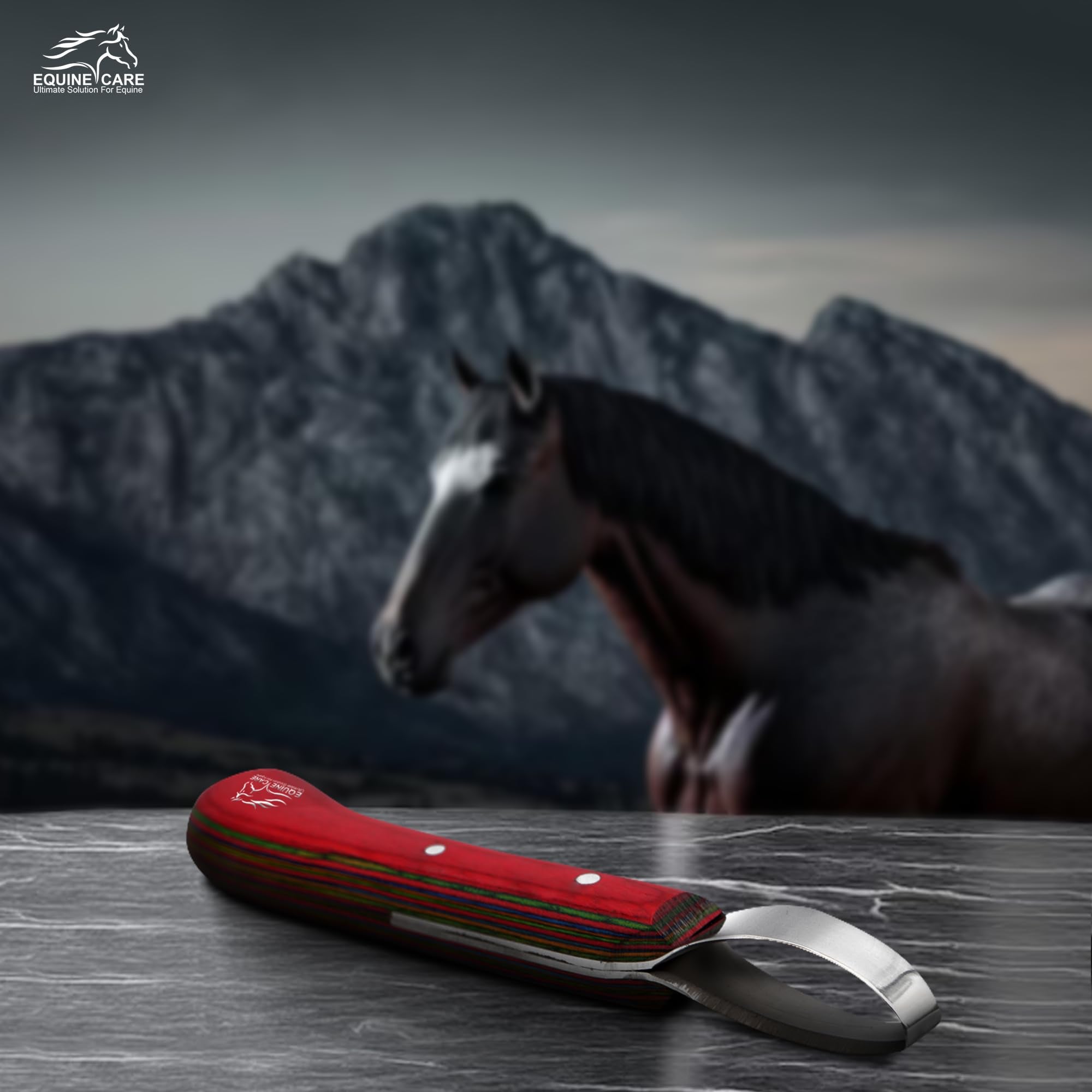 Equine Care multi-purpose hoof care for detailed trimming around hoof, sole, and frog