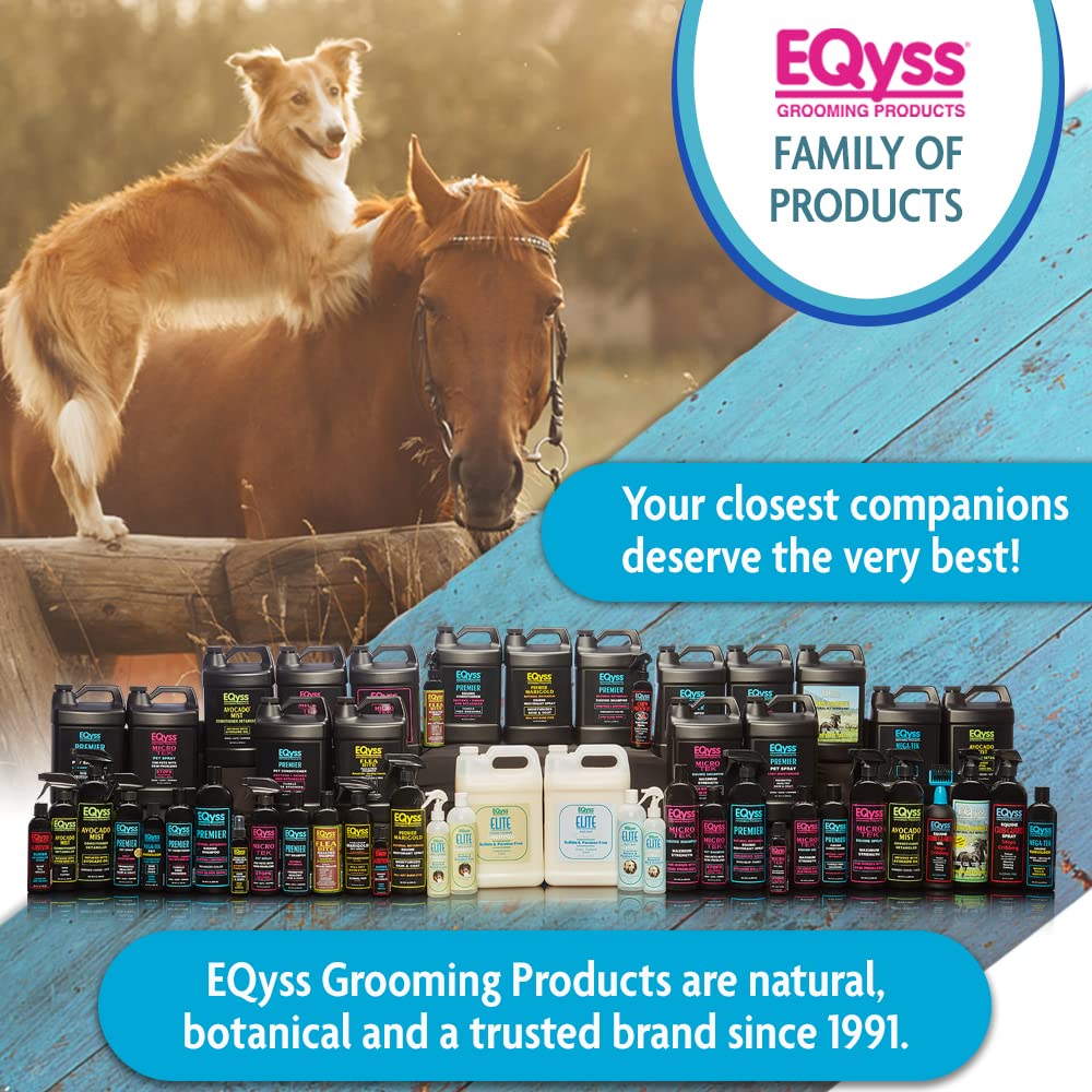 Eqyss Mega-Tek Equine Rebuilder after-bath care for thicker mane