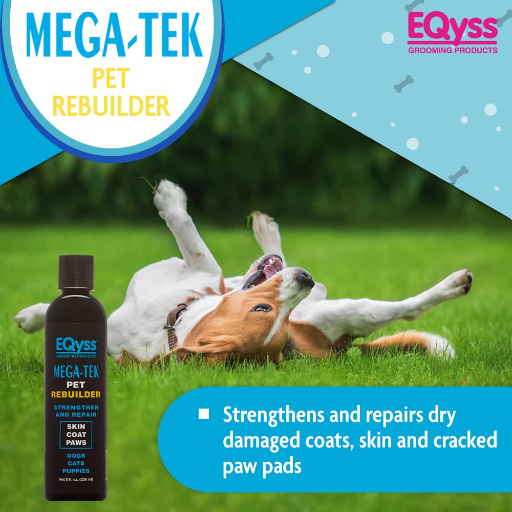 Eqyss Mega-Tek on dry skin shows soothing, residue-free finish