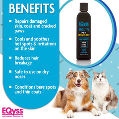 Eqyss Mega-Tek soothing cracked paw pads with gentle application