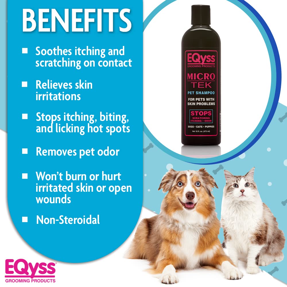 Eqyss Micro-Tek applied to hot spots for soothing care.
