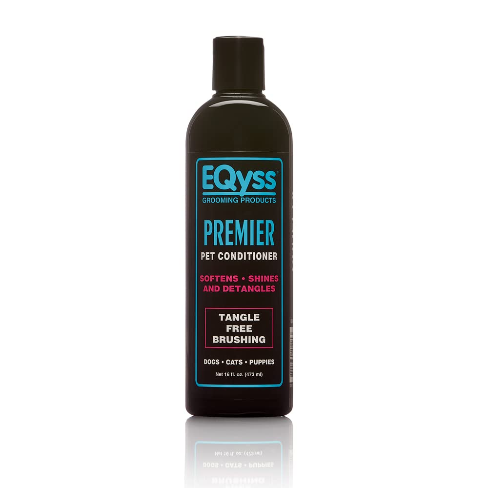 Eqyss Premier Pet Conditioner bottle labeled for premium coat care