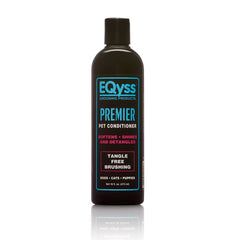 Eqyss Premier Pet Conditioner bottle labeled for premium coat care