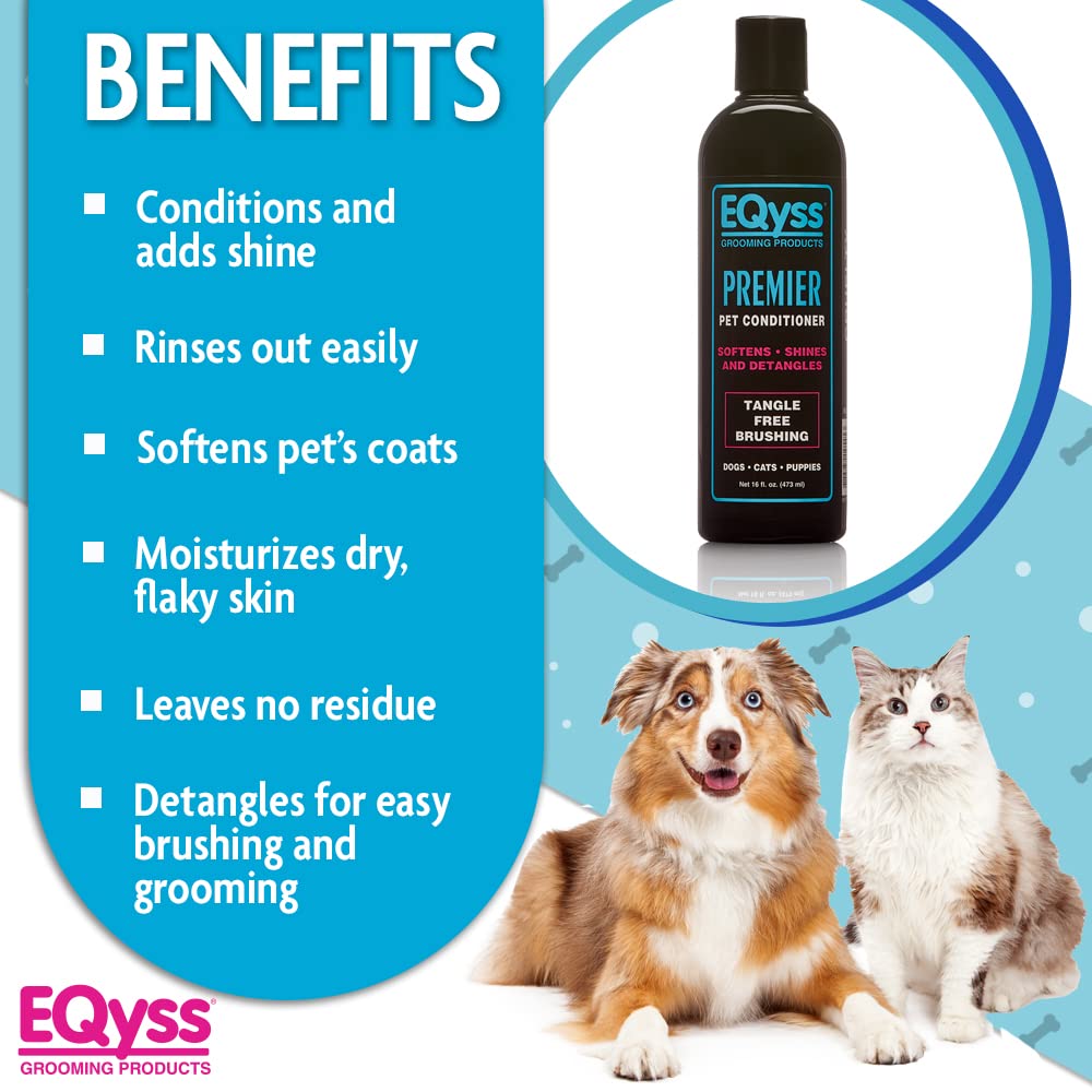 Soft, touchable coat after Eqyss Premier Pet Conditioner use