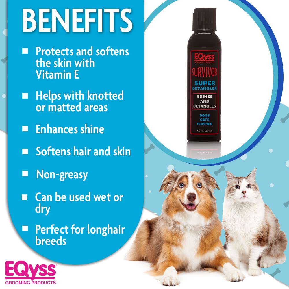 Close-up shows longhair shine after use with residue-free finish