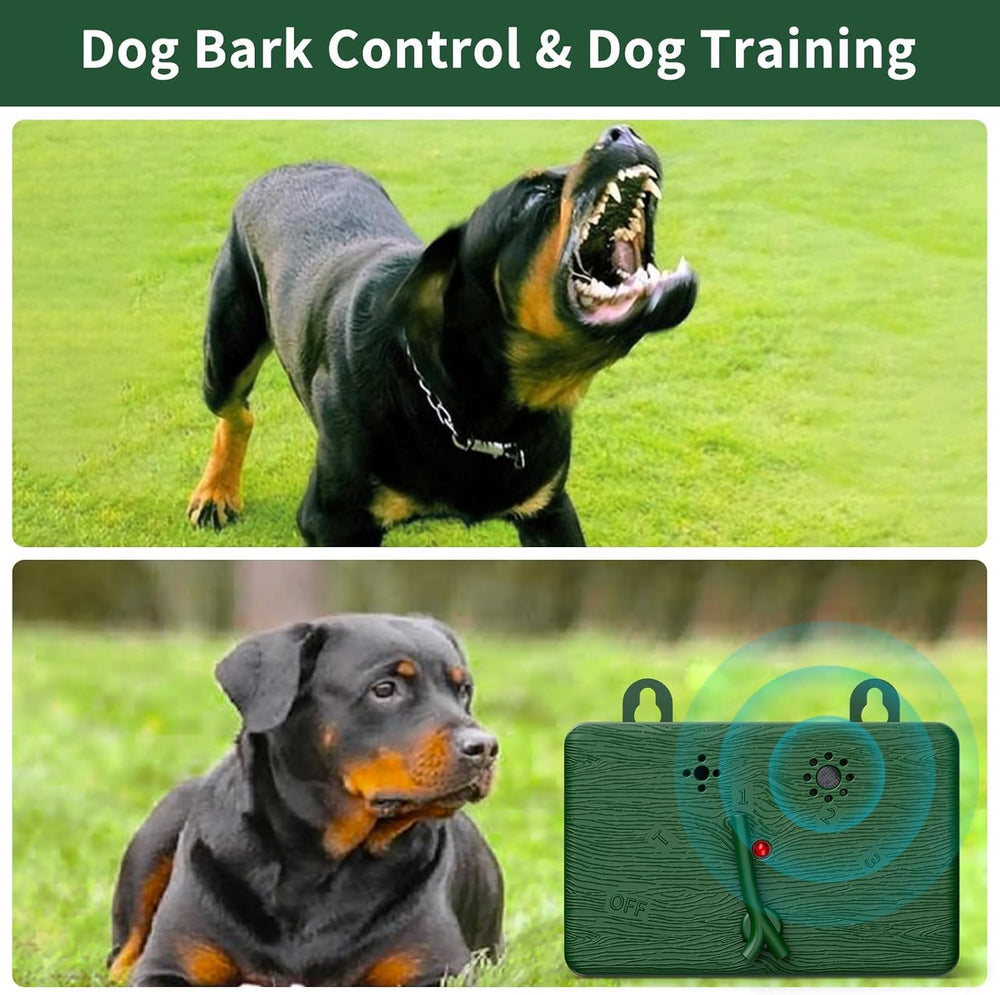 ERDFCV ultrasonic bark deterrent with 50ft range for effective results