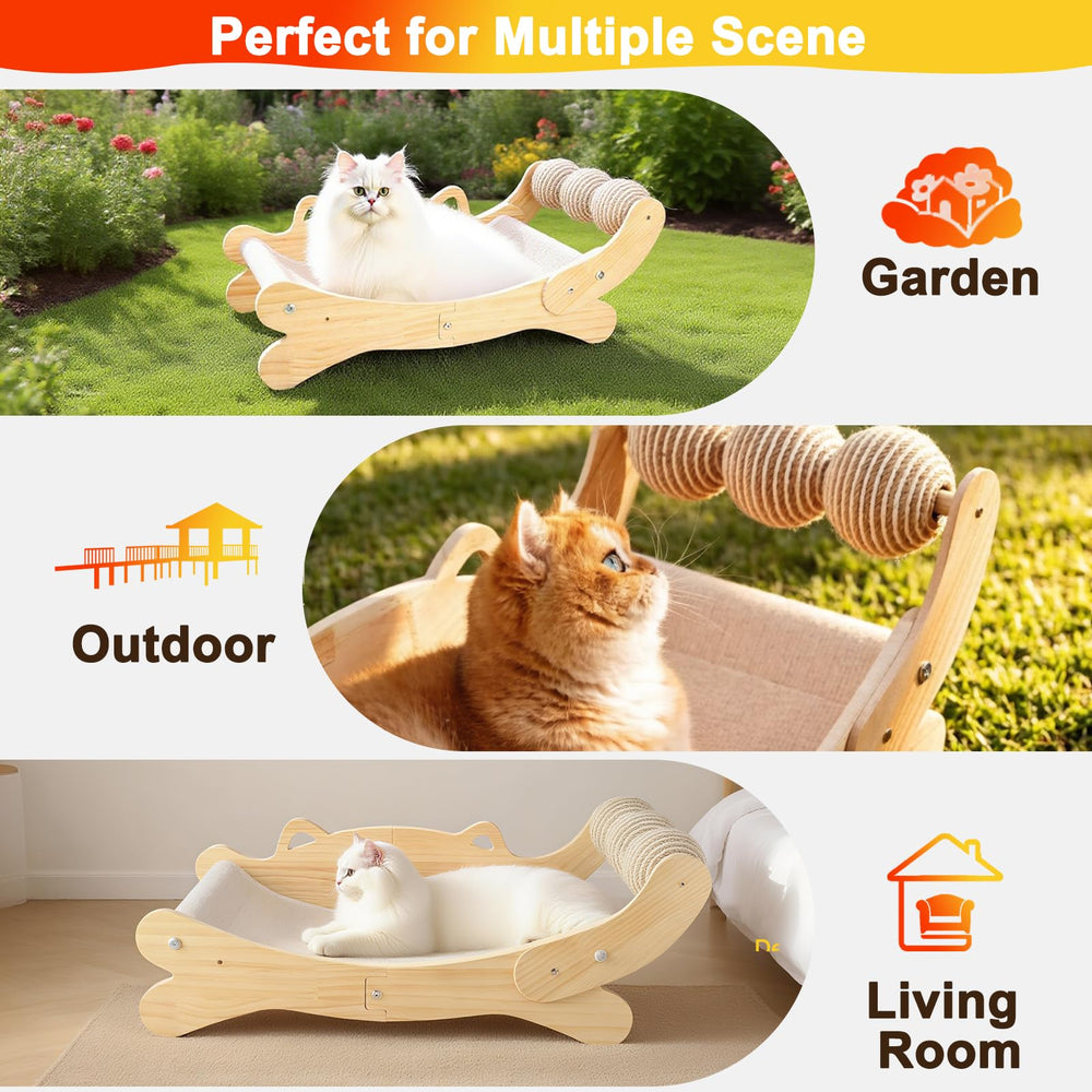 ERGTFVN Cat Scratcher Bed hammock lounge, cozy indoor resting spot