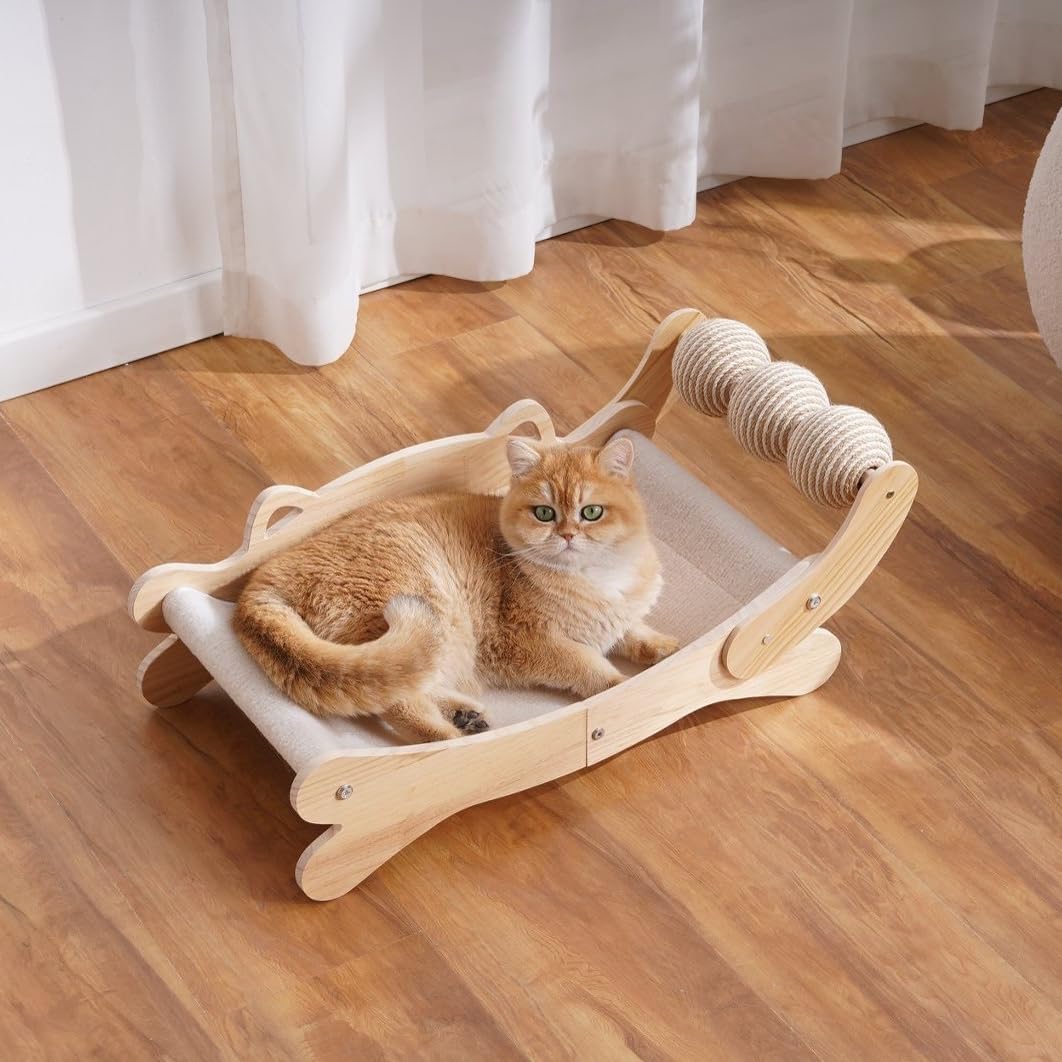 ERGTFVN Cat Scratcher Bed machine-washable hammock for convenient cleaning