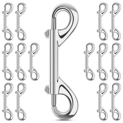 ERKOON 15-pack double-headed snap hooks securing four-inch attachments.