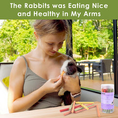 ERKOON Timothy Hay Sticks strawberry flavor encourages nibbling and routine enrichment