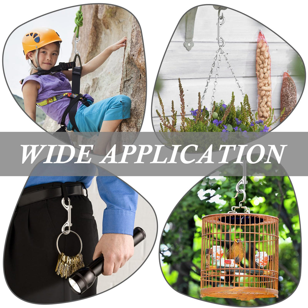 ERKOON 15-pack provides multiple secure connections for leashes, harnesses, and buckets.