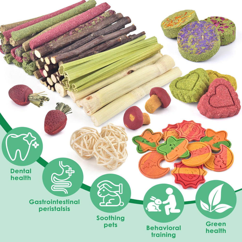 ERKOON bunny chew toys featuring carrot shapes to engage nibbling and curiosity.
