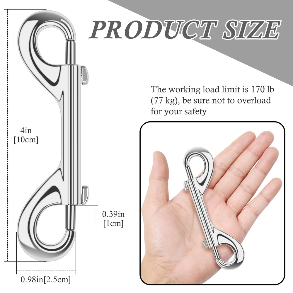 ERKOON heavy-duty zinc alloy snap hook close-up showing rust resistance.