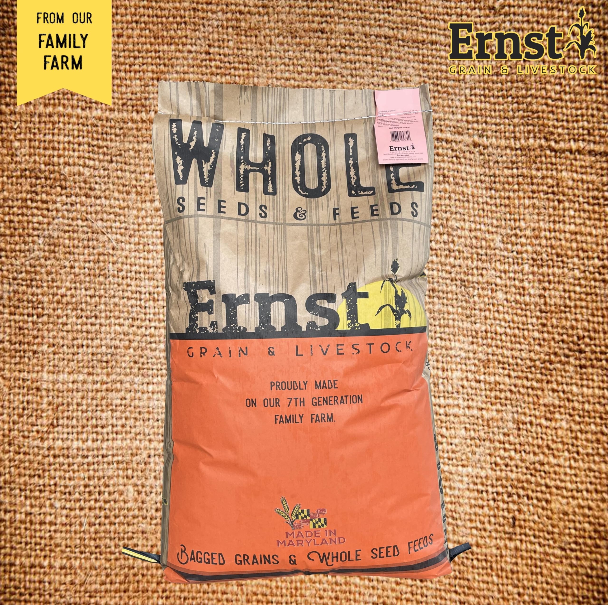 Ernst Grain cracked corn used as wildlife snack for small mammals