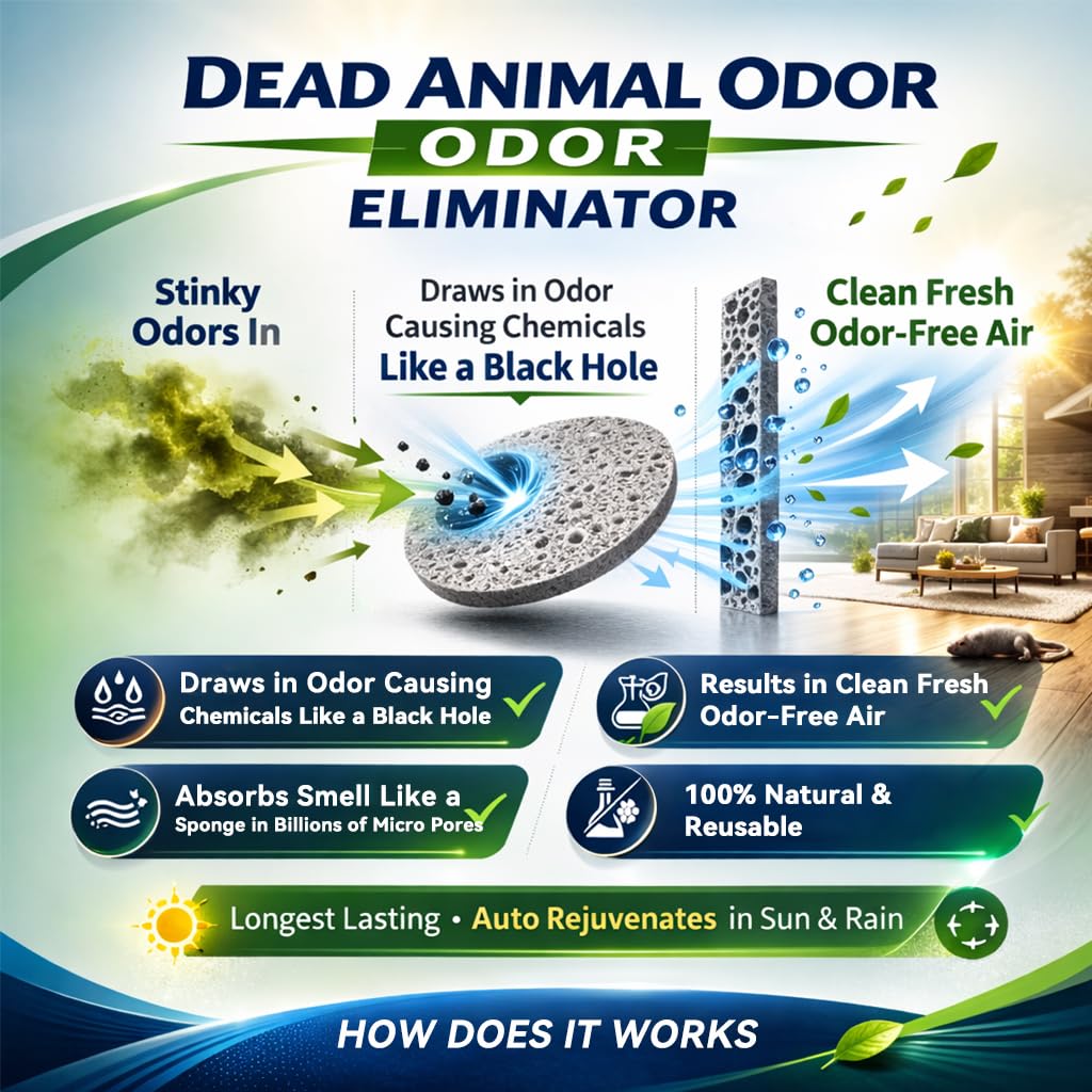 EROSMILE indoor outdoor odor eliminator suitable for ducts, garages, sheds with persistent smells.