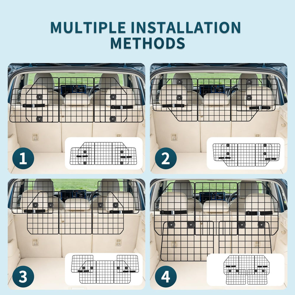 ERYTLLY dog car barrier adjustable width for many vehicles