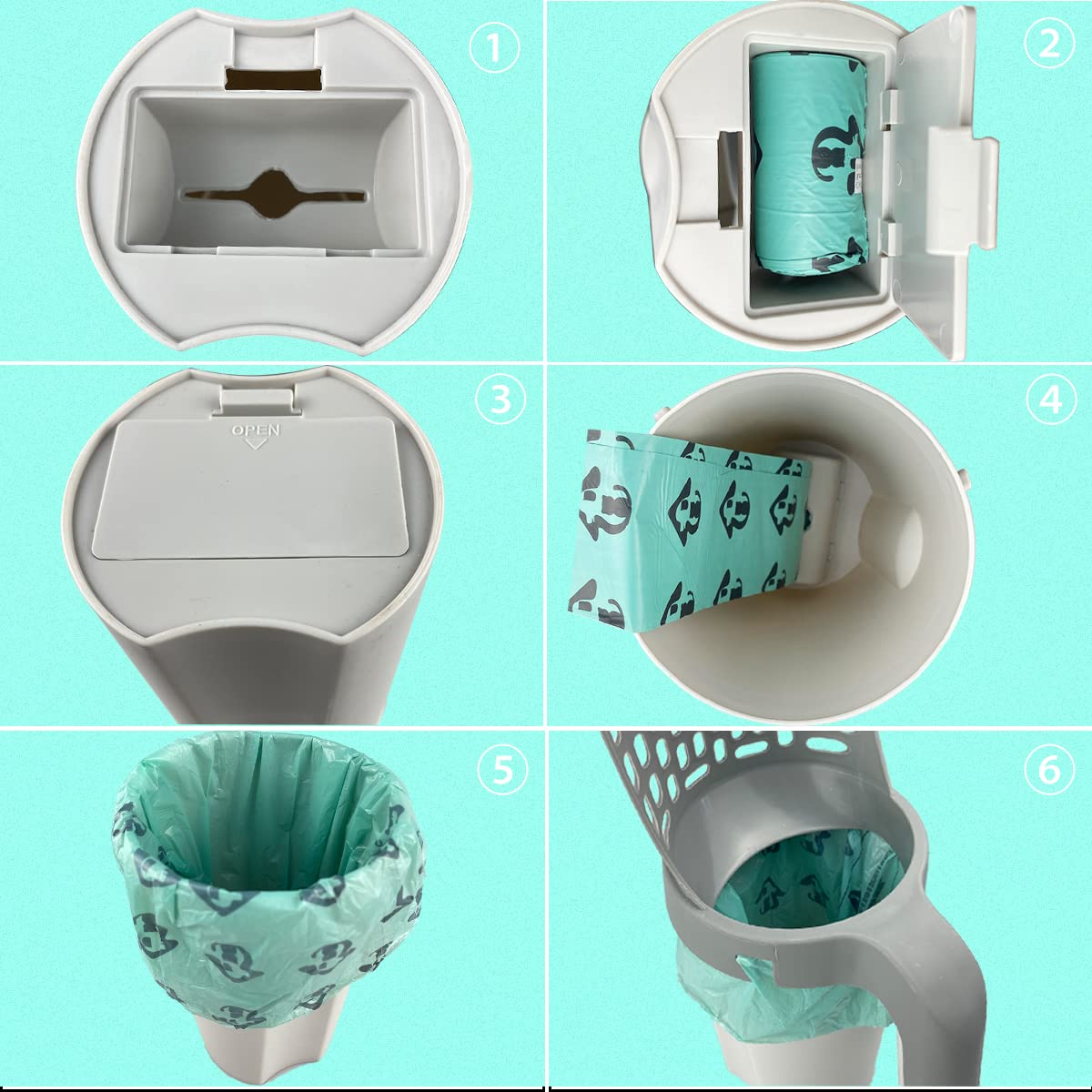 Esamploe includes 215 garbage bags to reduce odors in the home