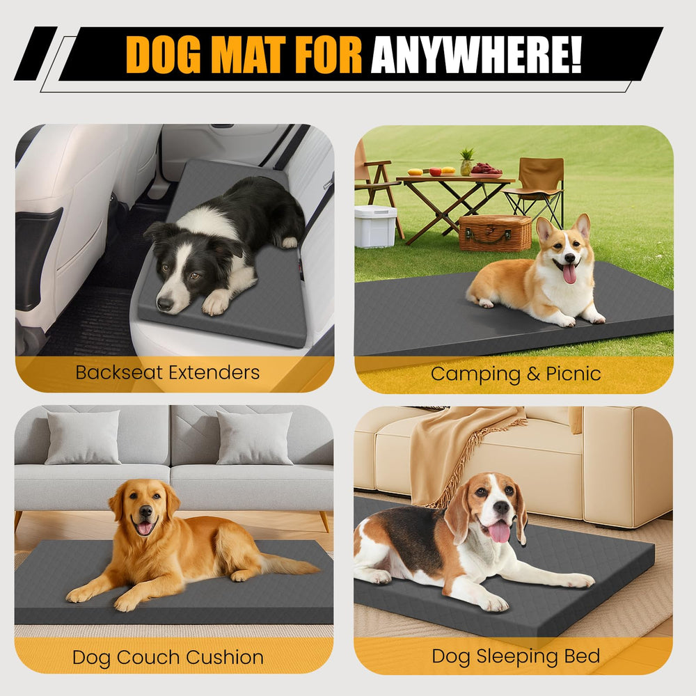 ESCRODOI dog car bed doubles as a cozy home couch bed for indoors.