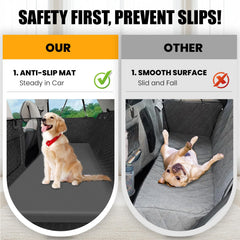 ESCRODOI dog car bed removable cover for easy cleaning.