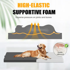 ESCRODOI dog car bed with supportive foam cushioning for comfort.