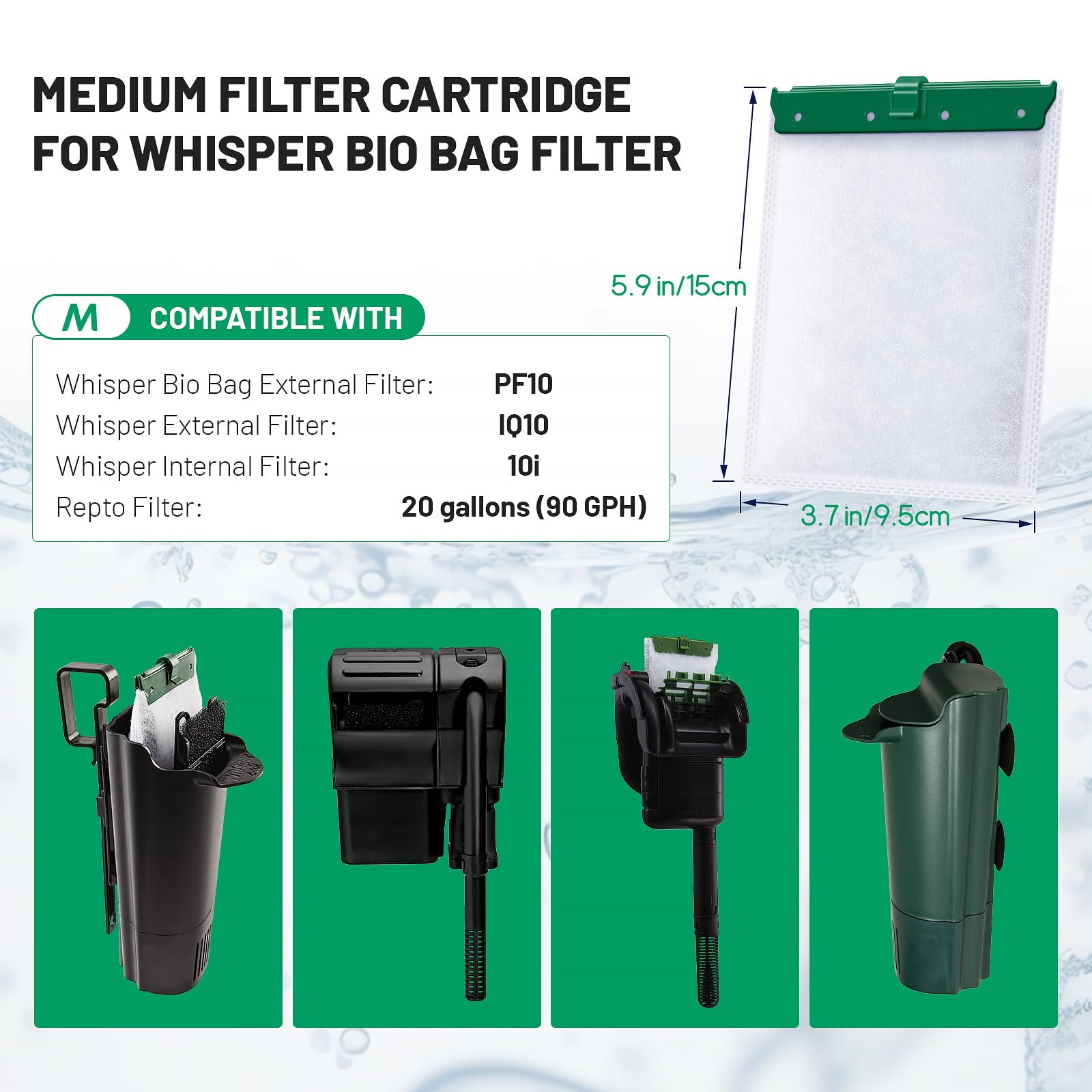 Esctabalt 16-count medium filter cartridges for reliable filtration