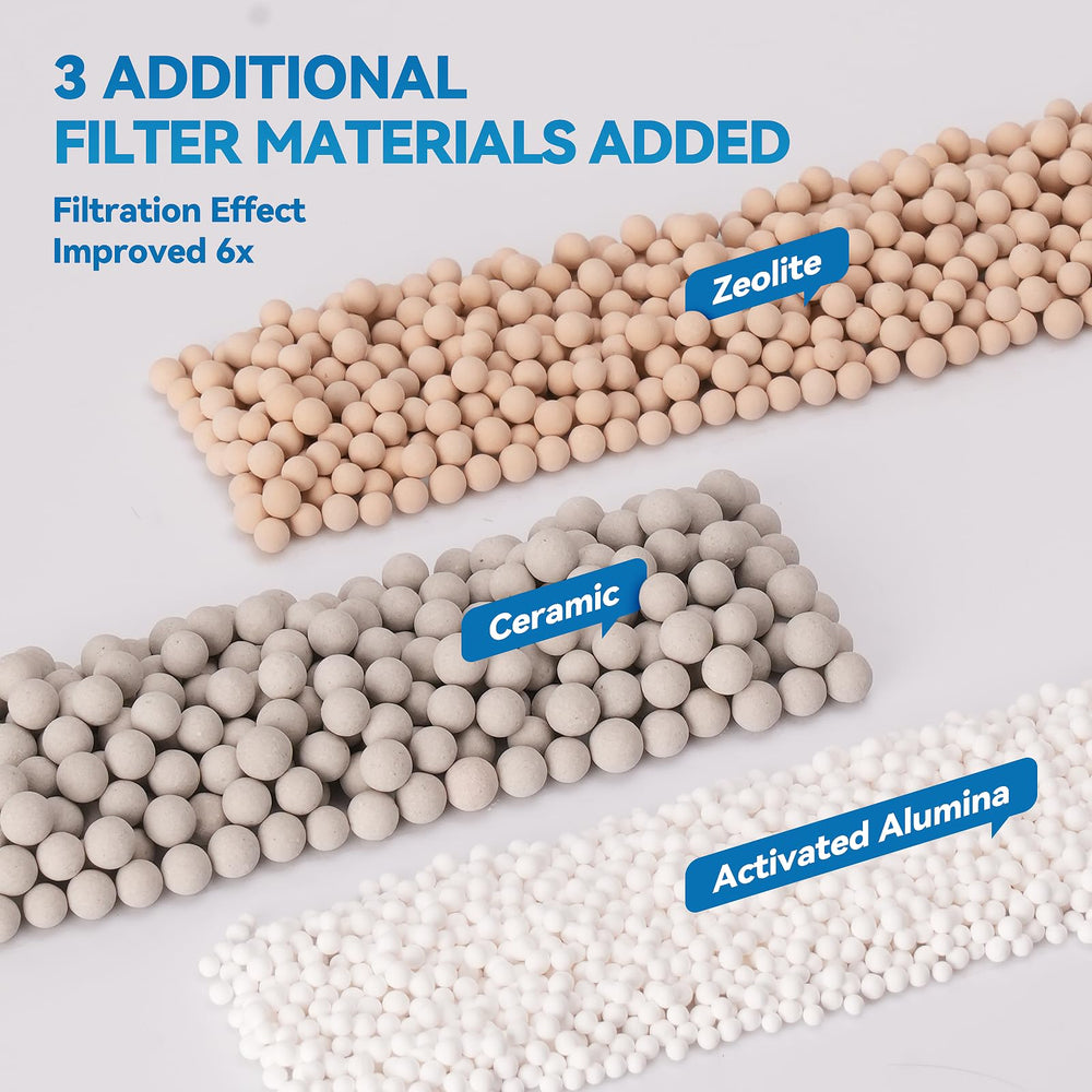 Esctabalt activated-carbon layer reduces odors and discoloration in tanks.