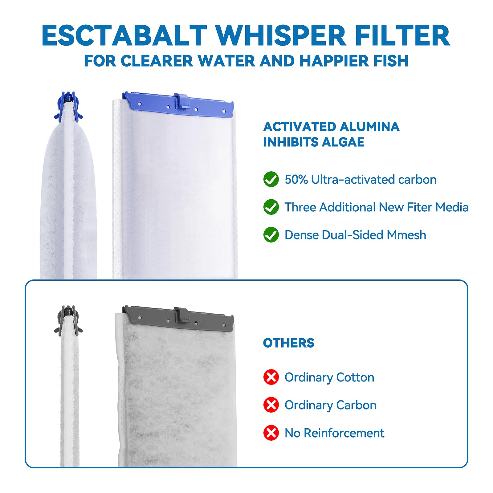 Esctabalt ceramic-media layer absorbs heavy metals in water.