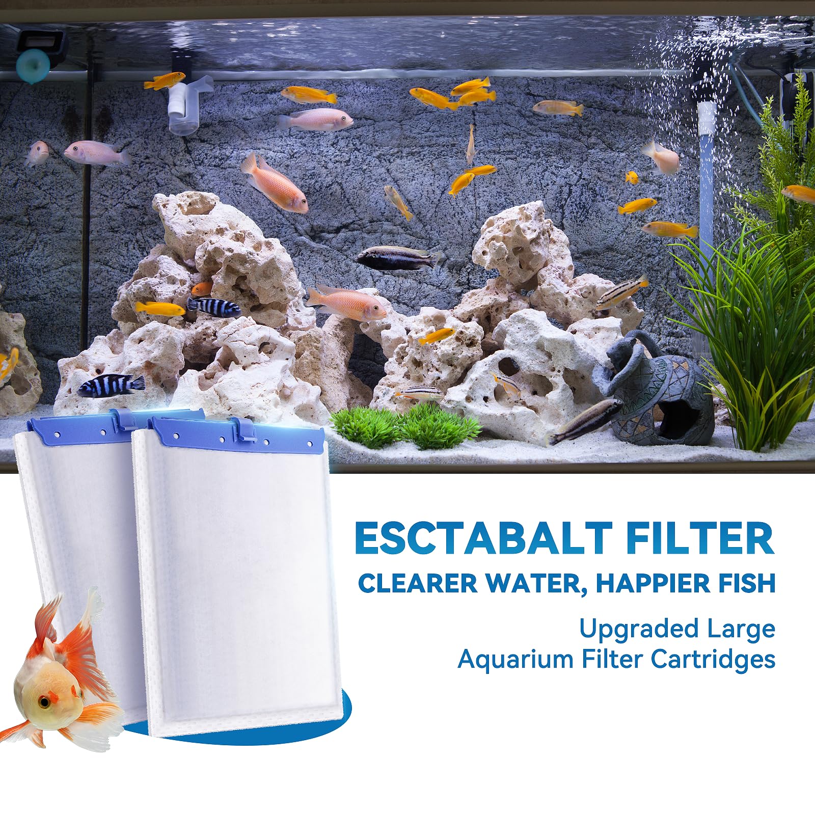 Esctabalt Whisper compatibility image showing broad filter model fit.
