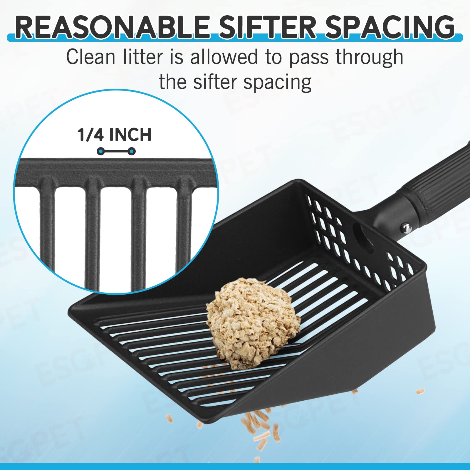 ESGPET stainless steel construction resists corrosion and rust.