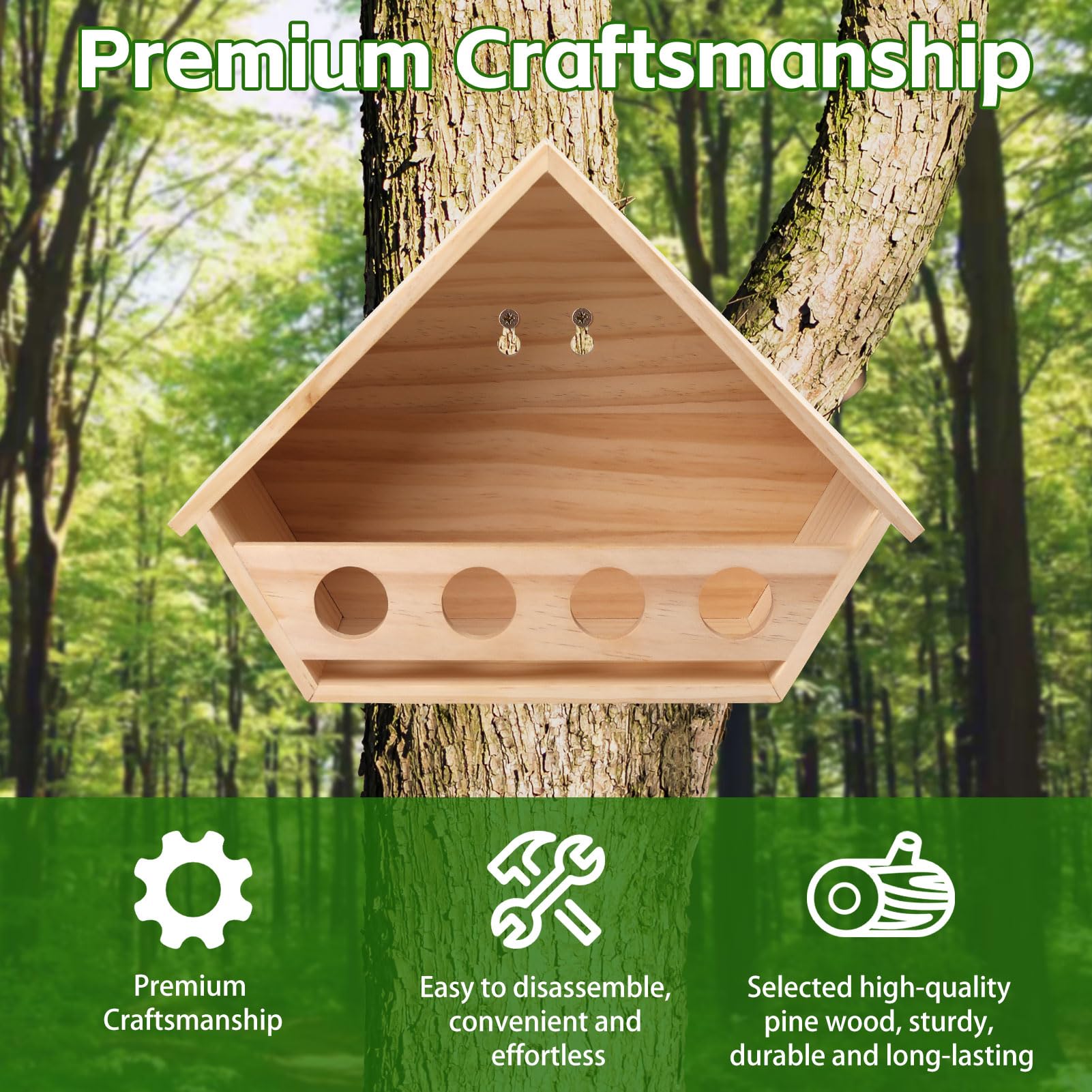 Esmorah backyard-friendly design supports natural bird nesting.