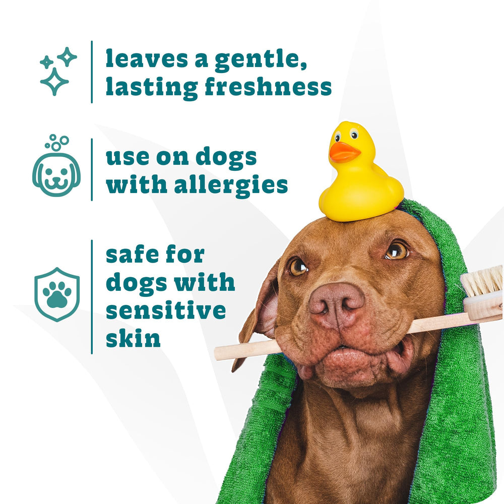 Espree hypoallergenic lather during bath for silky coat.