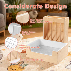 Essenhome removable litter pan and foot pads for easy cleaning.