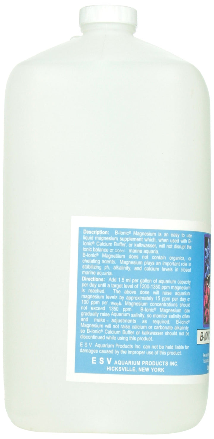 ESV Aquatics B-Ionic Magnesium pour to assist precise dosing for calcium and alkalinity balance.