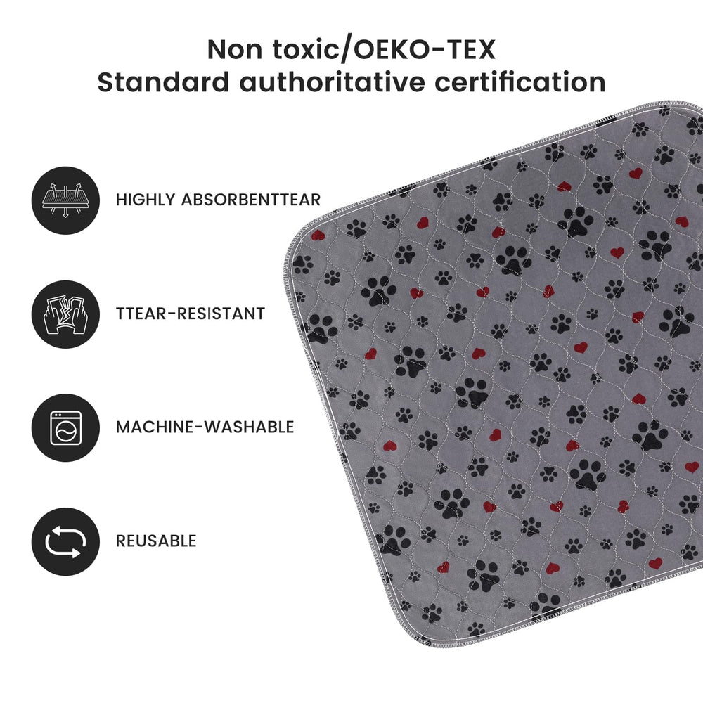 Close-up of ESWIN pad top layer, soft quilted surface gentle on paws.