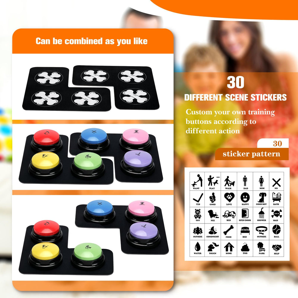 Waterproof anti-slip mat under ESYELEC buttons keeps them in place during play