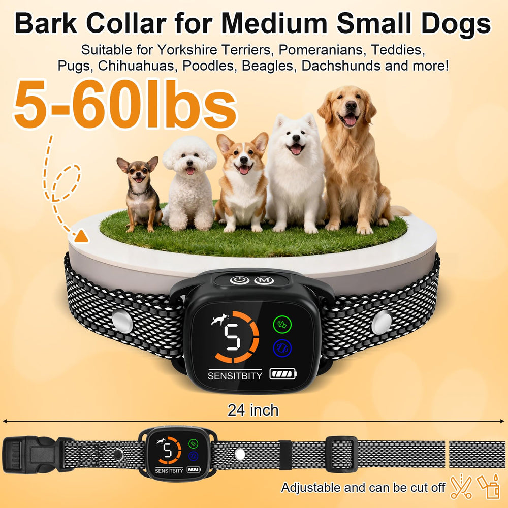 ETACCU bark collar LCD display helps monitor battery and mode for easy training