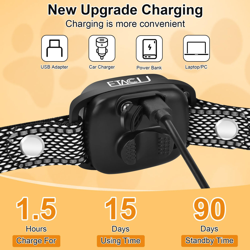ETACCU IP67 waterproof bark collar for all weather