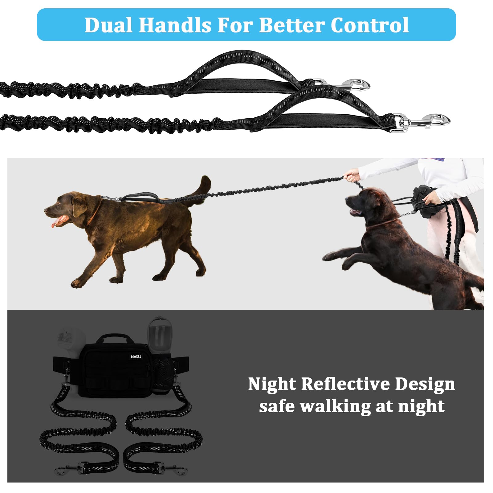 ETACCU reflective stitching increases visibility during night walks
