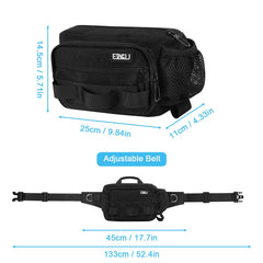 ETACCU waist belt with three-layer pouch for essentials on long walks
