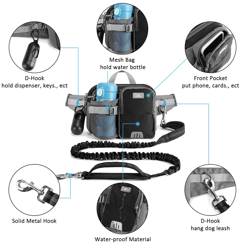 ETACCU water bottle holder keeps hydration within reach during outdoor runs.