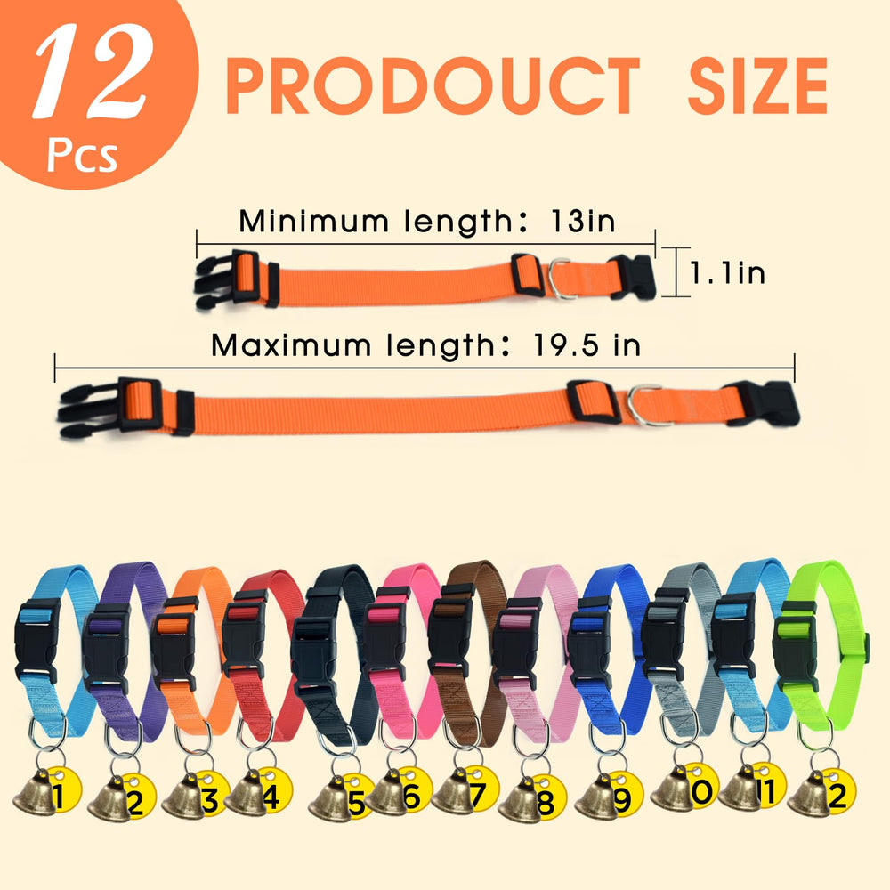 ETCYAOXIN adjustable nylon goat collar demonstrates flexible 13–19.5 inch fit for diverse animals.
