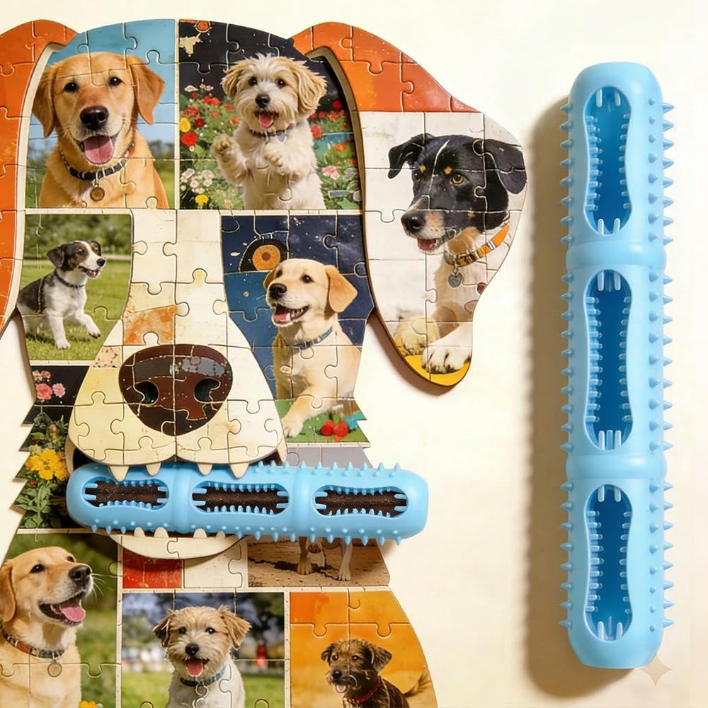 Eternalyme easy-clean dog toy after rinsing and refresh