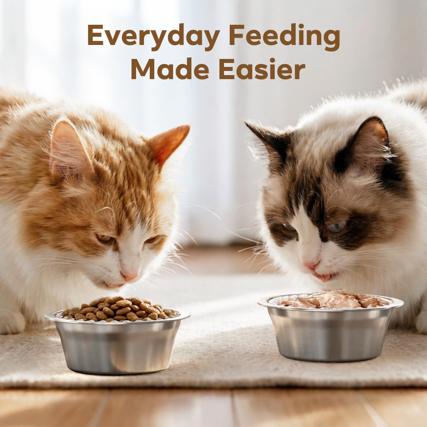 Etersky travel-friendly liners simplify feeding at trips and outdoor pet stations.