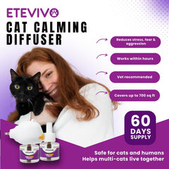 ETEVIVO cat pheromones diffuser back view in use