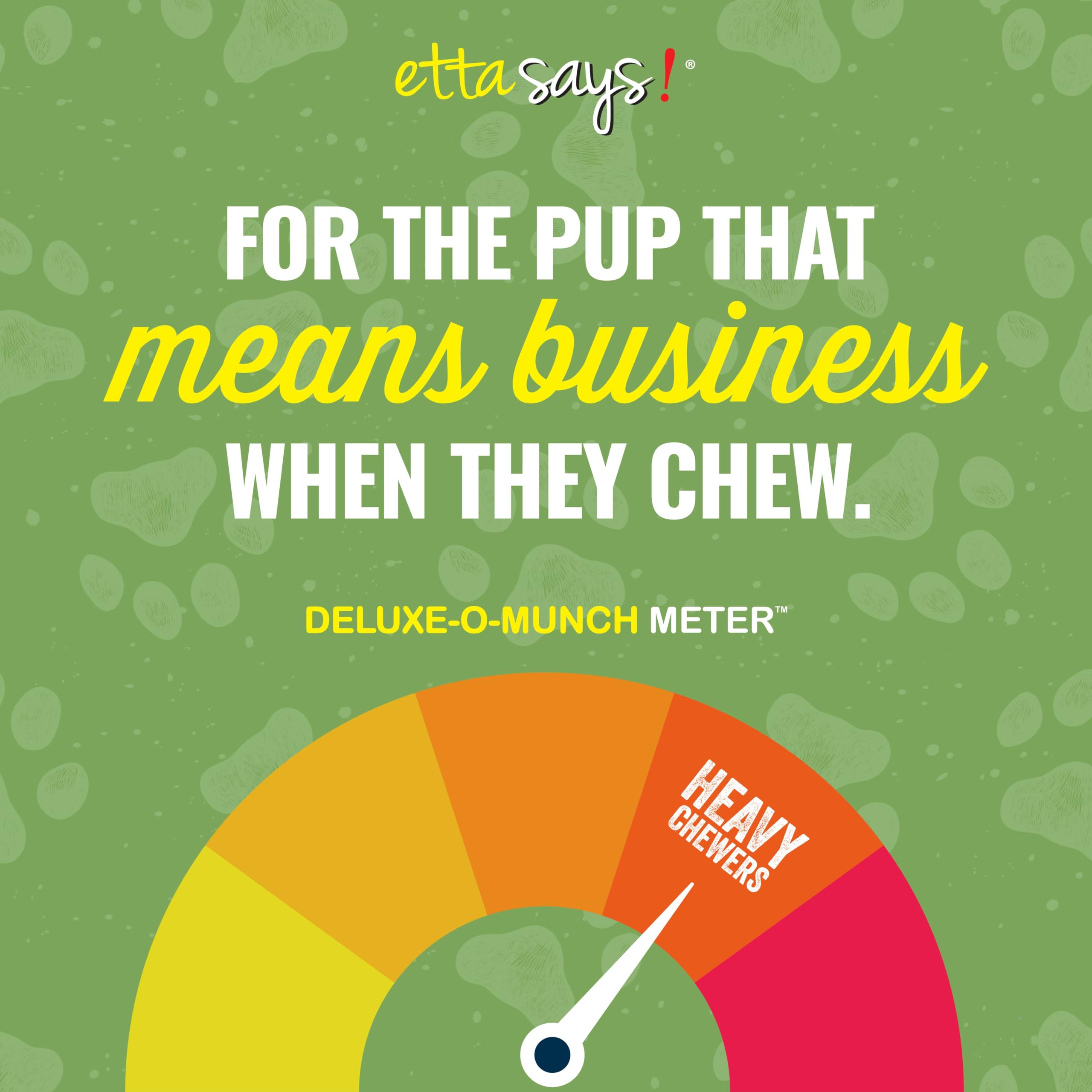 etta says! deluxe crunchy dog chews 7inch variety flavors suggest multiple tasty options.