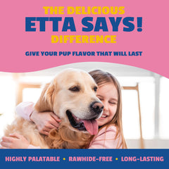 Etta Says Flavor Fusion beef and bone broth chew with savory aroma.