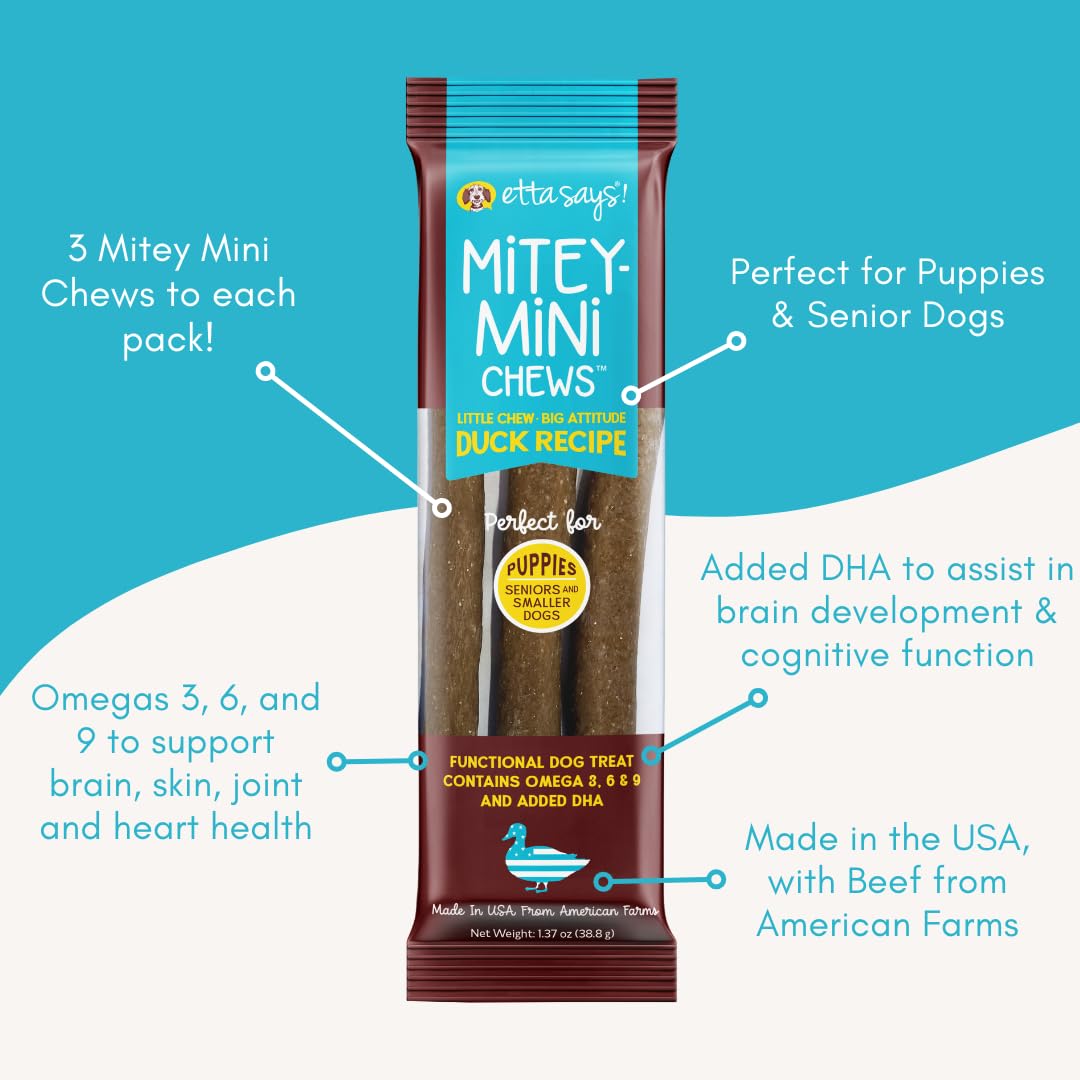 etta says! Mitey Mini Chews odor-free formula keeps homes fresh.
