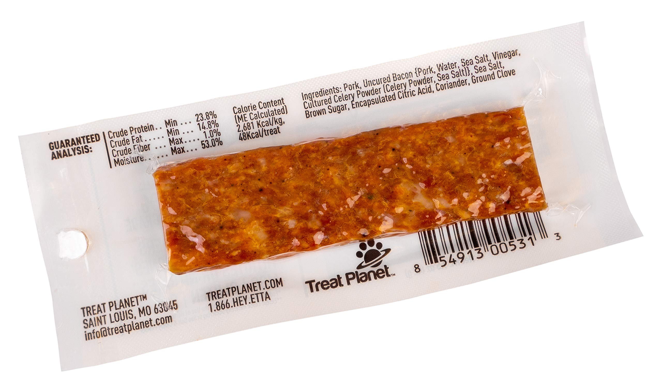 etta says! pork-bacon bars unwrapped, ready to reward a happy pup