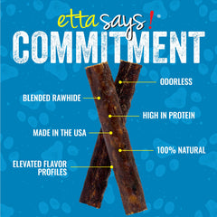 etta says! variety includes deer, elk, buffalo, and turkey chews